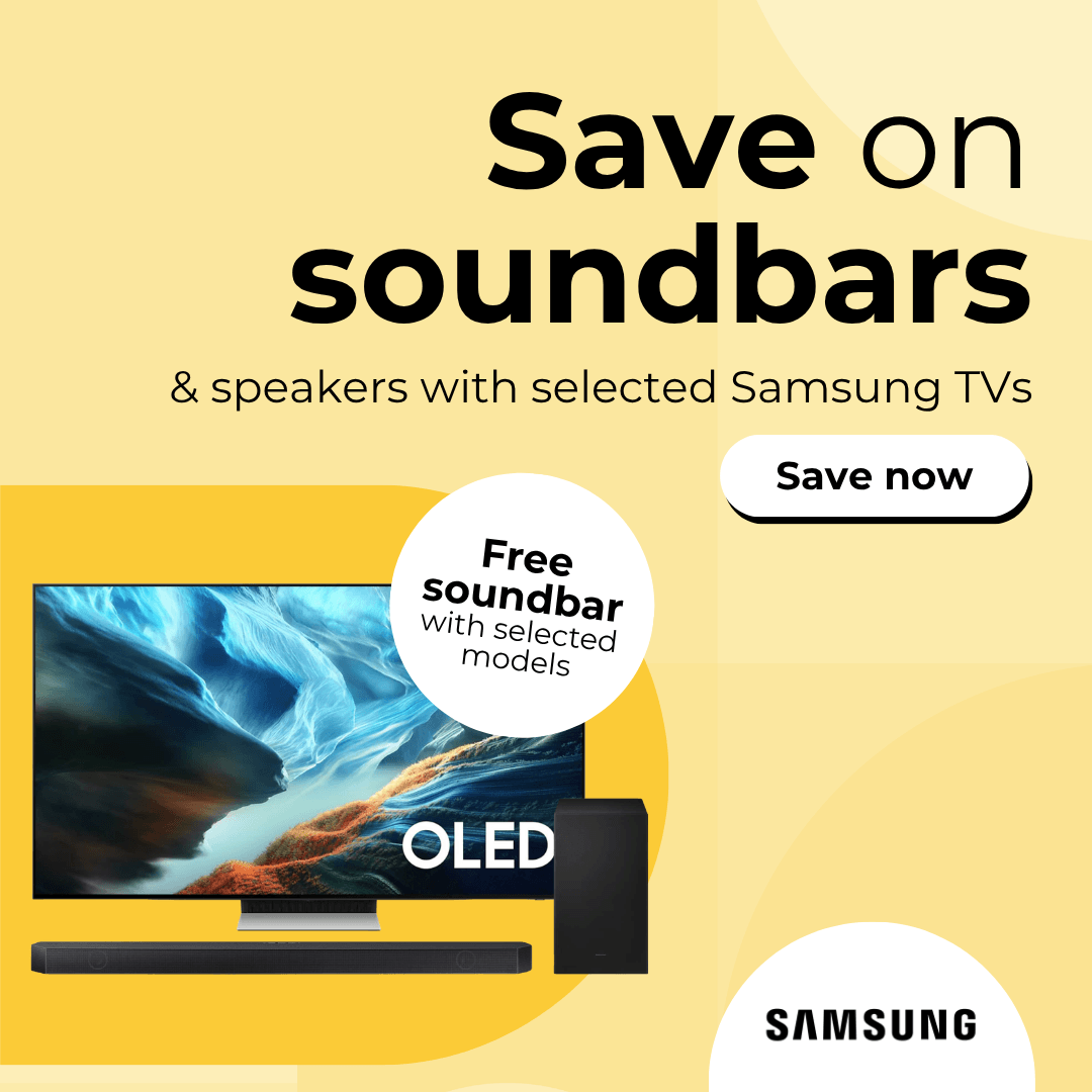 Save on soundbars & speakers with selected Samsung TVs